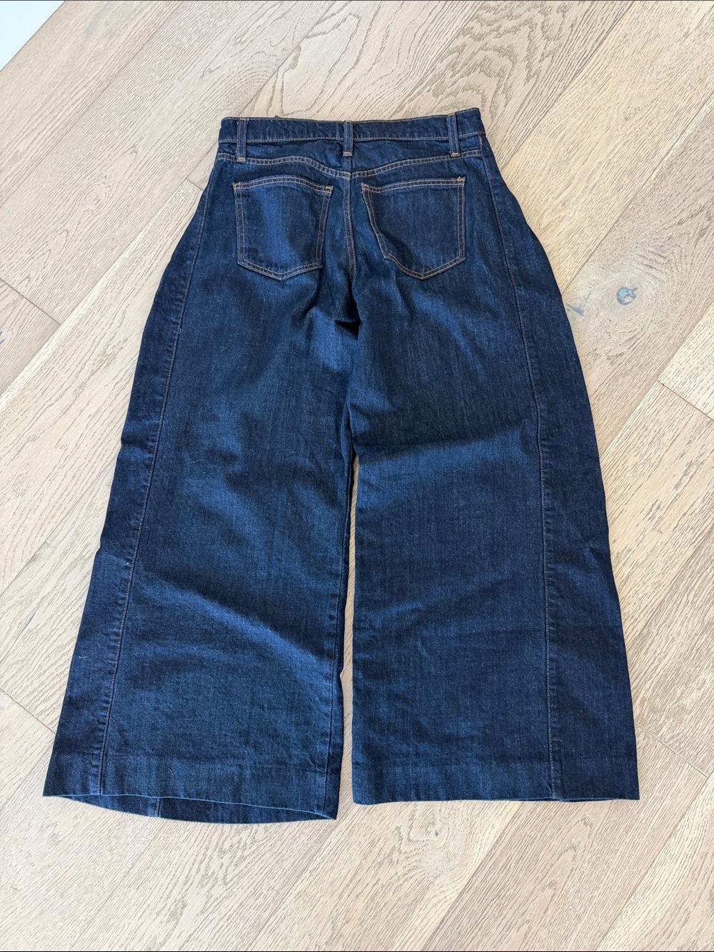Zara Indigo Wide-Leg High-Rise Jeans - Picture 4 of 4